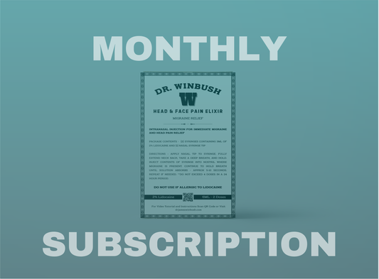 Head & Face Pain Elixir Subscription - 1 Package Per Month