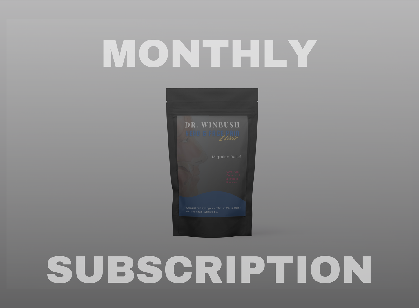 Head & Face Pain Elixir Subscription - 1 Package Per Month